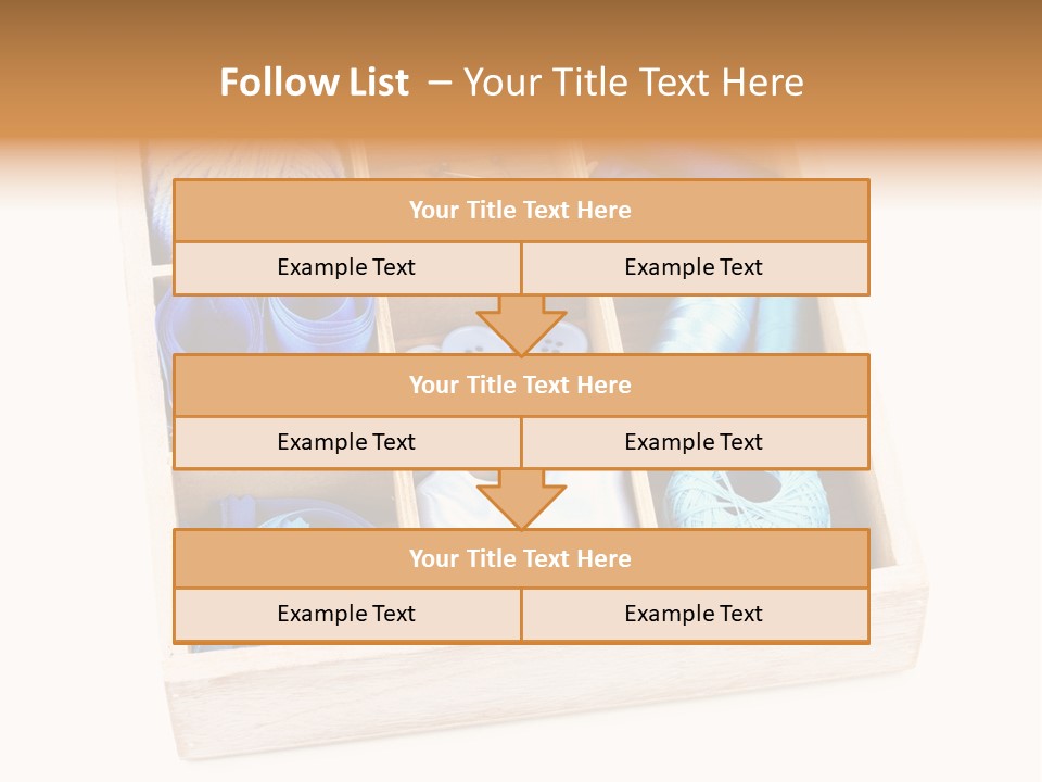 Wooden Needle Yarn PowerPoint Template