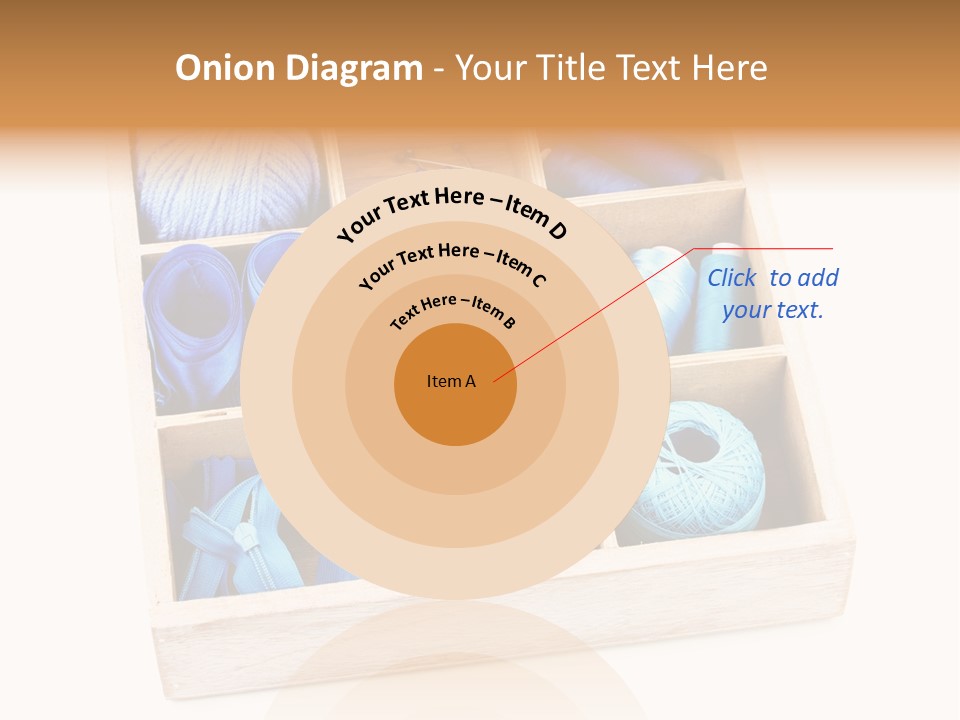 Wooden Needle Yarn PowerPoint Template