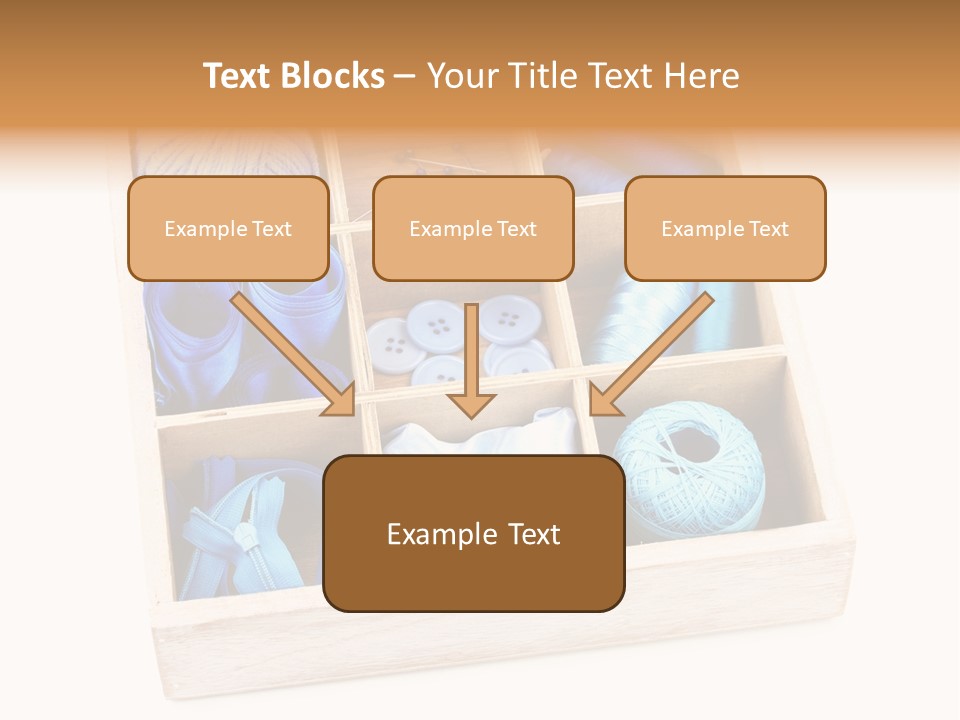 Wooden Needle Yarn PowerPoint Template