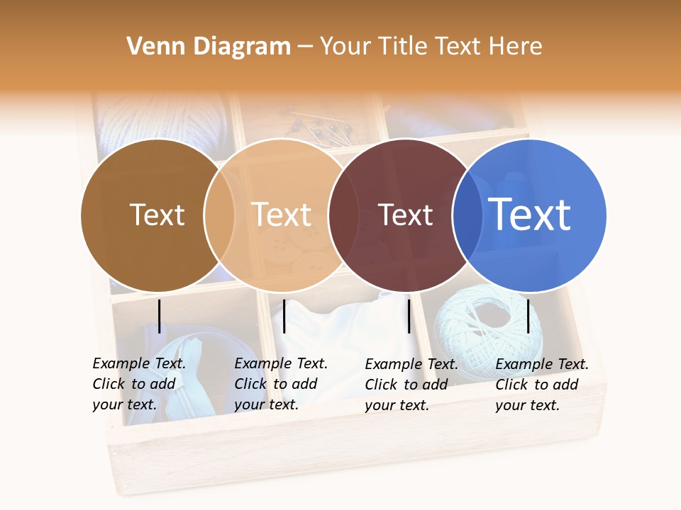 Wooden Needle Yarn PowerPoint Template