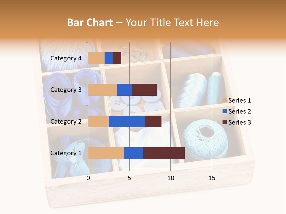 Wooden Needle Yarn PowerPoint Template