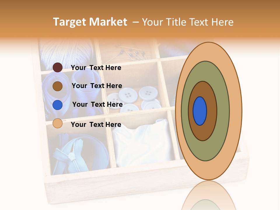 Wooden Needle Yarn PowerPoint Template