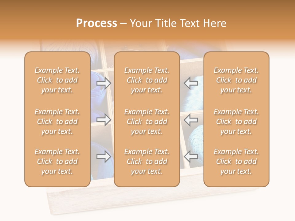Wooden Needle Yarn PowerPoint Template