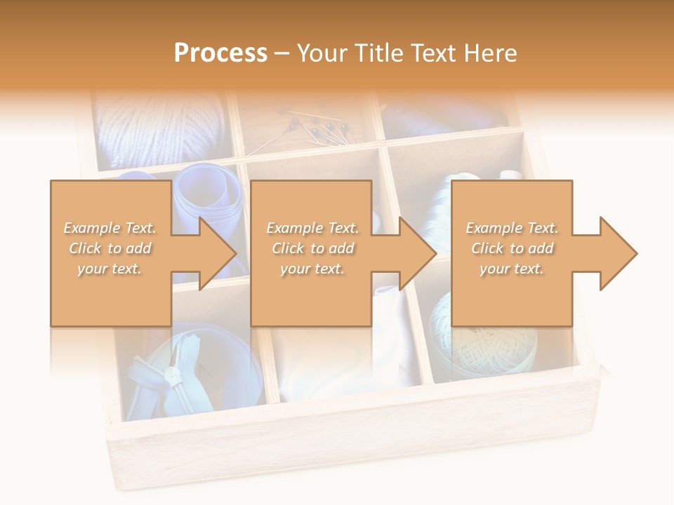 Wooden Needle Yarn PowerPoint Template