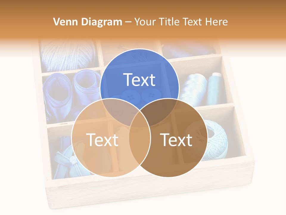 Wooden Needle Yarn PowerPoint Template