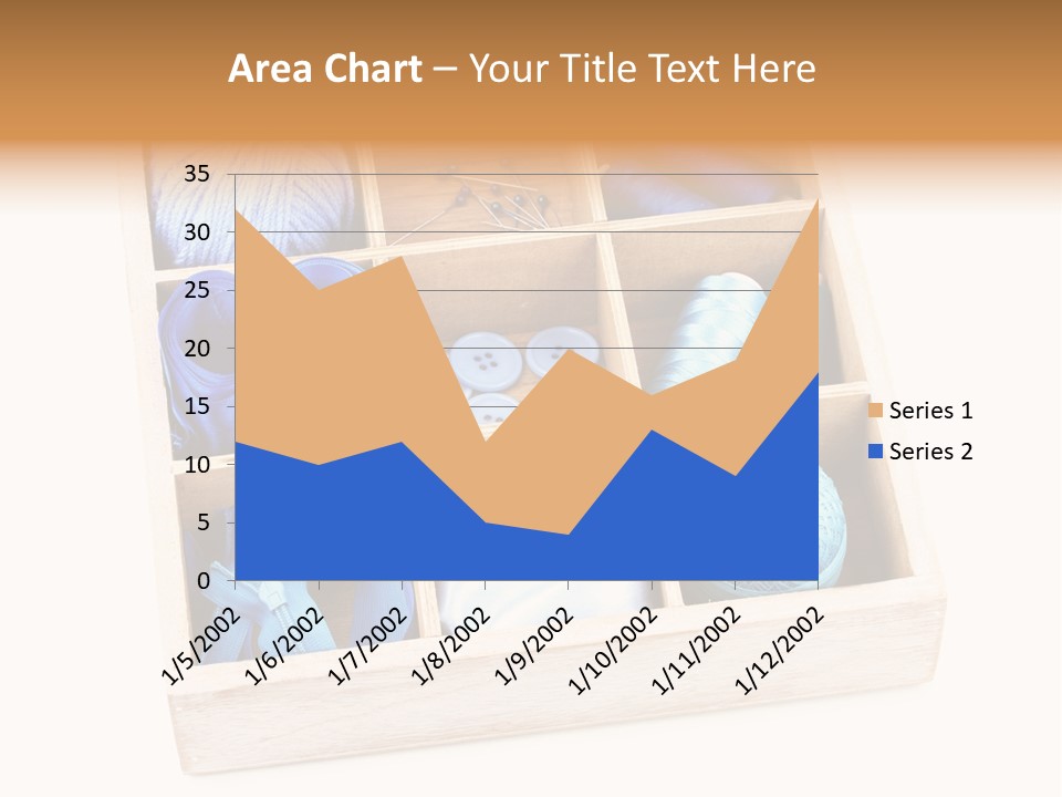 Wooden Needle Yarn PowerPoint Template