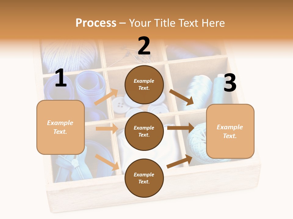 Wooden Needle Yarn PowerPoint Template