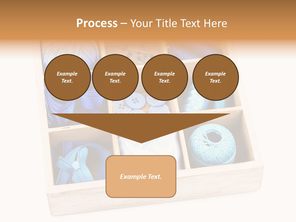 Wooden Needle Yarn PowerPoint Template