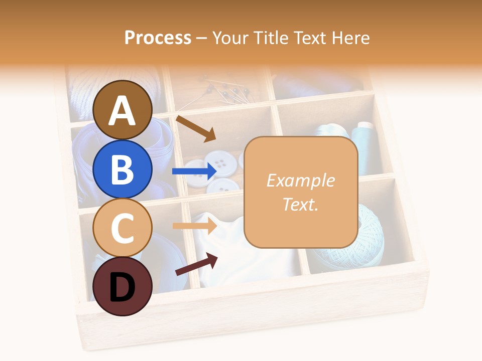 Wooden Needle Yarn PowerPoint Template