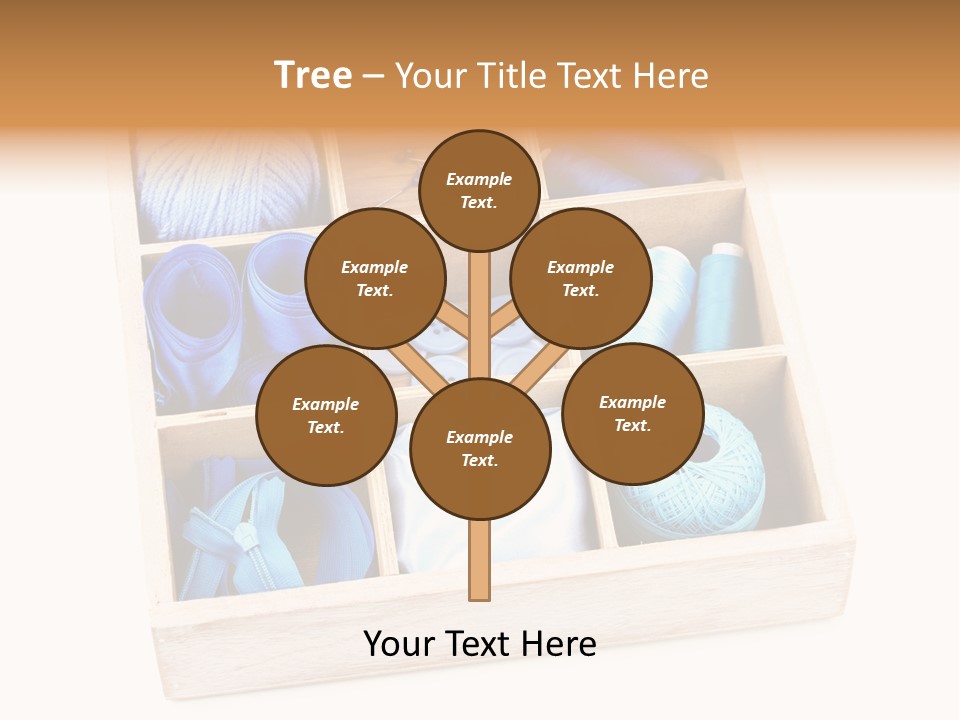 Wooden Needle Yarn PowerPoint Template