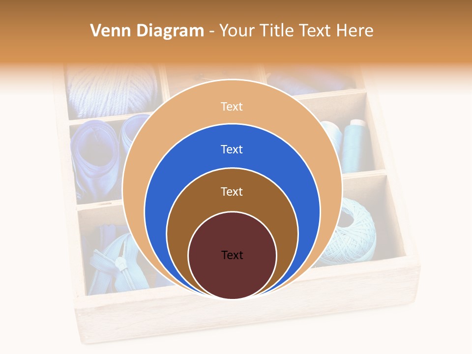 Wooden Needle Yarn PowerPoint Template
