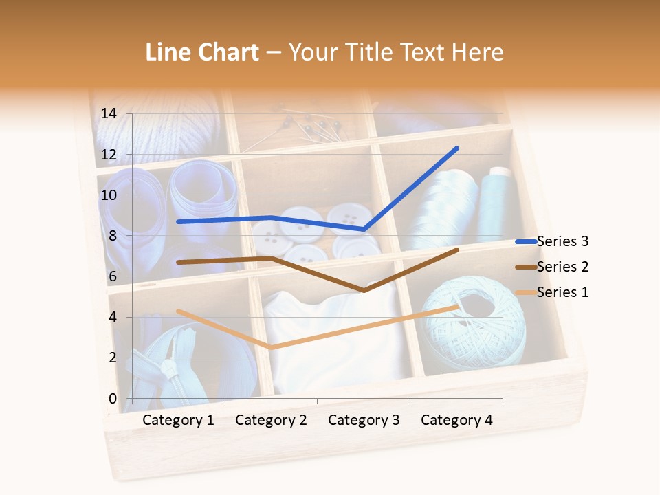 Wooden Needle Yarn PowerPoint Template