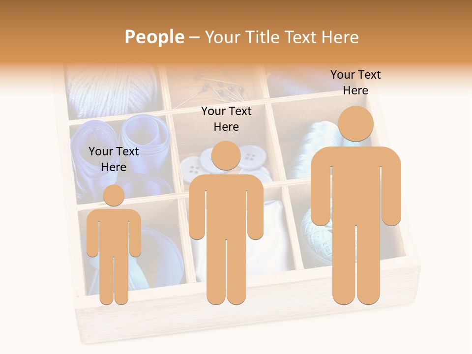 Wooden Needle Yarn PowerPoint Template