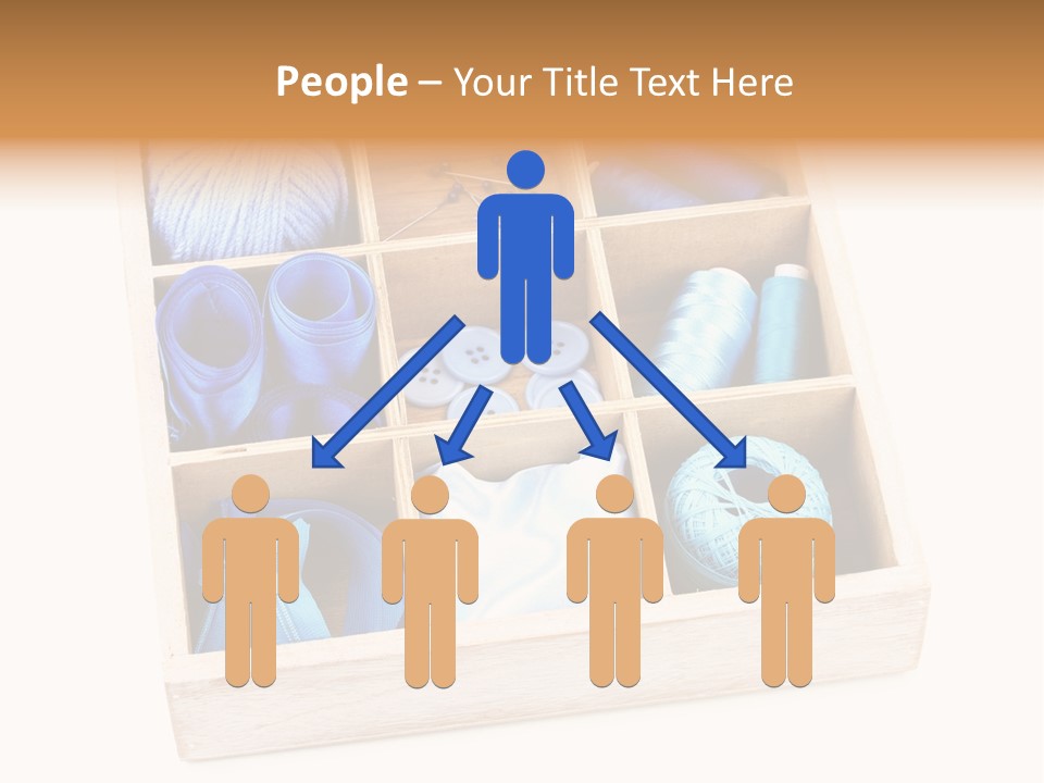 Wooden Needle Yarn PowerPoint Template