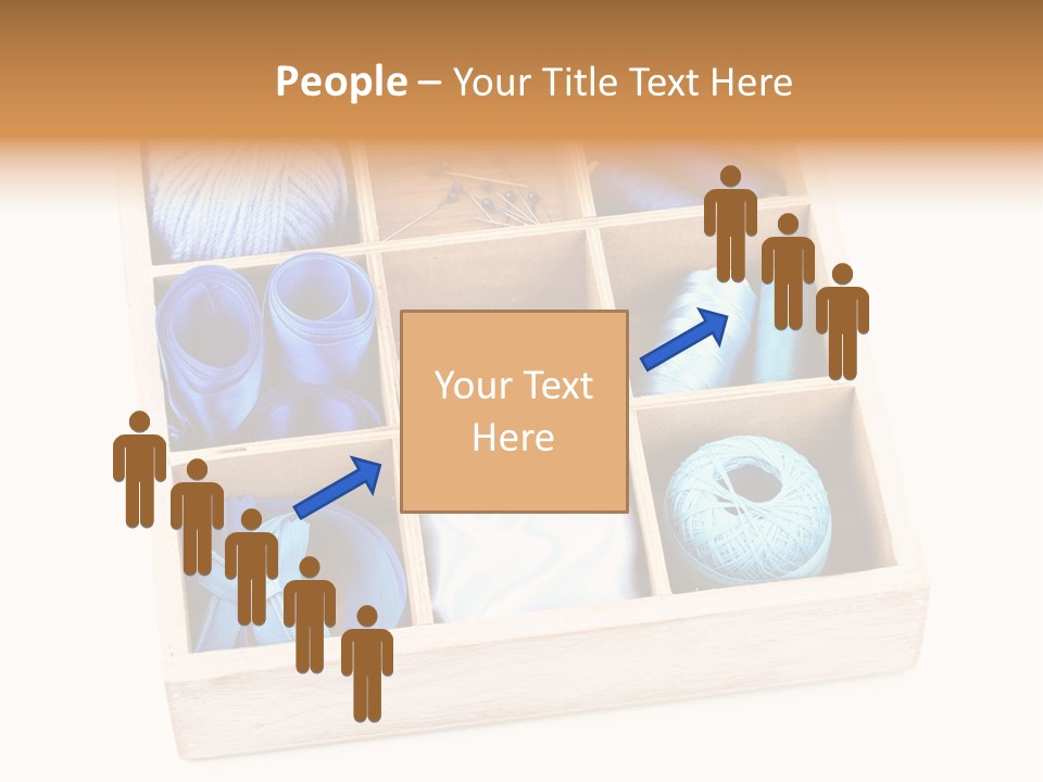 Wooden Needle Yarn PowerPoint Template