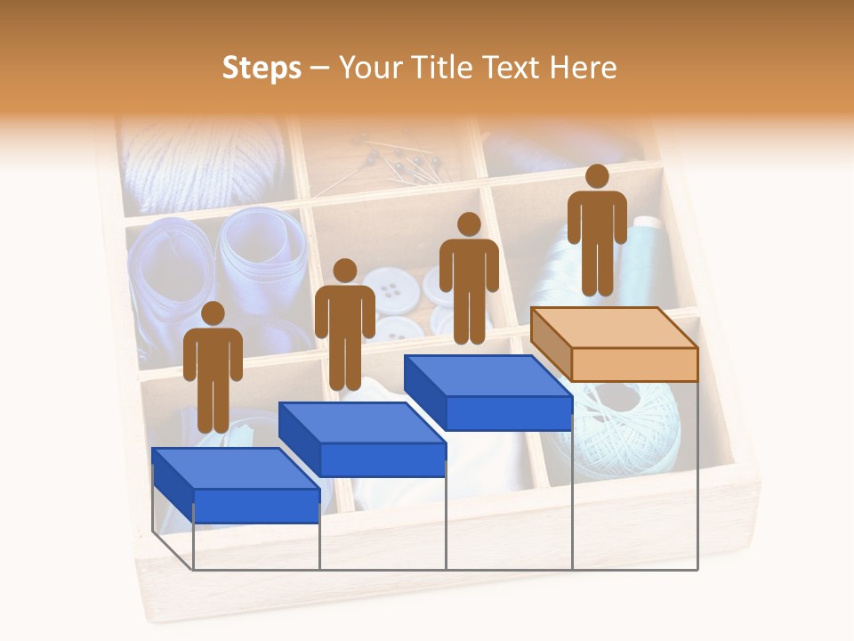 Wooden Needle Yarn PowerPoint Template