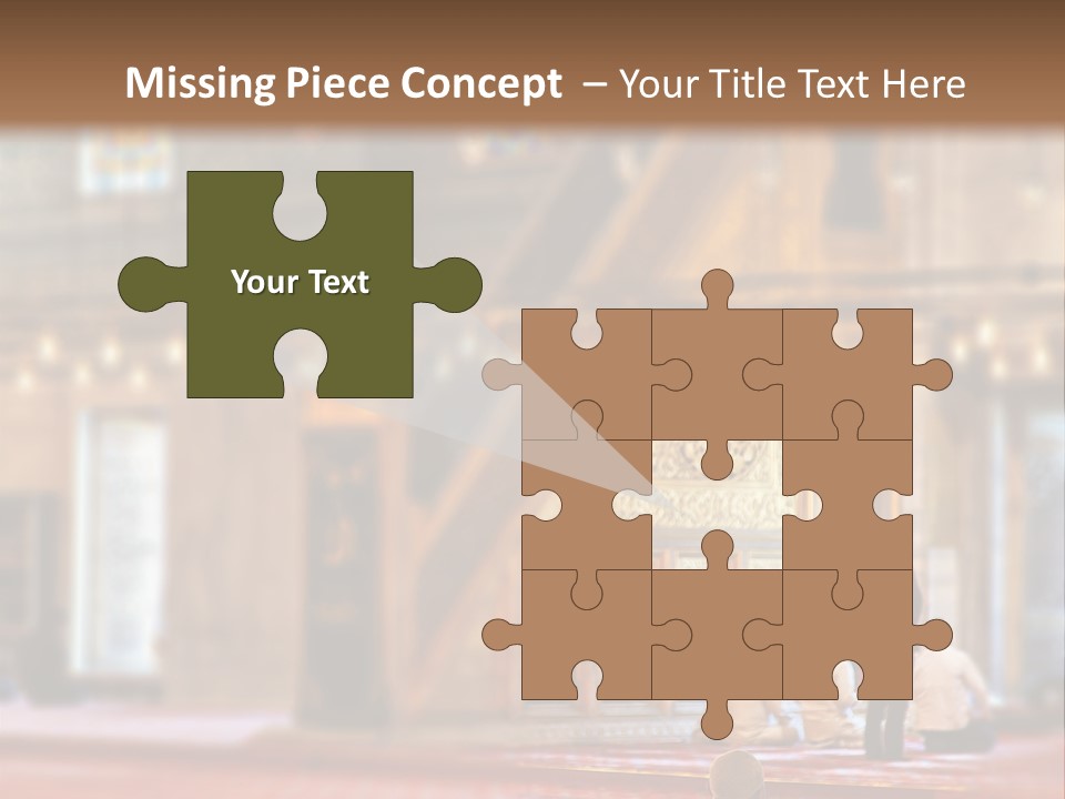 Mecca People Mosque PowerPoint Template