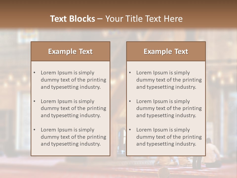 Mecca People Mosque PowerPoint Template