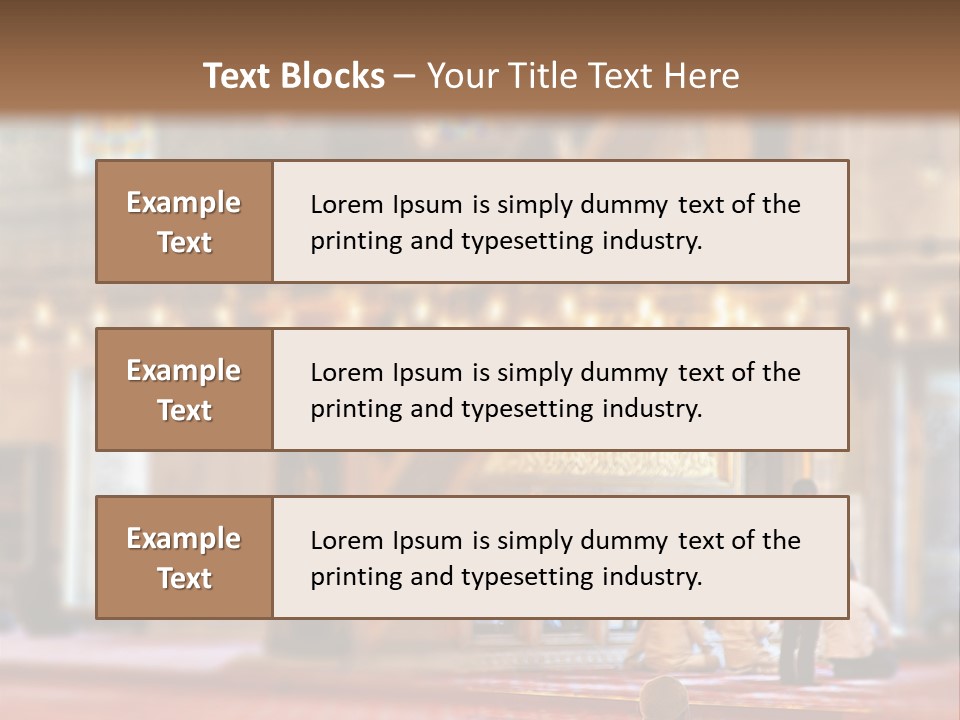 Mecca People Mosque PowerPoint Template