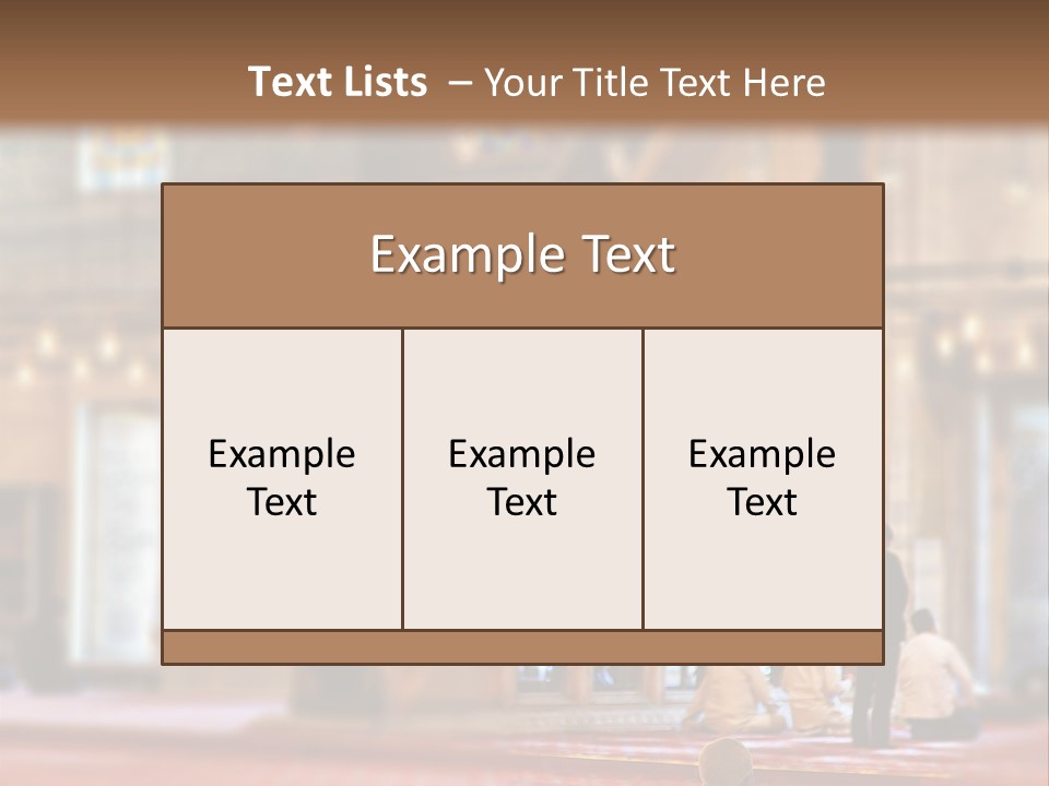 Mecca People Mosque PowerPoint Template