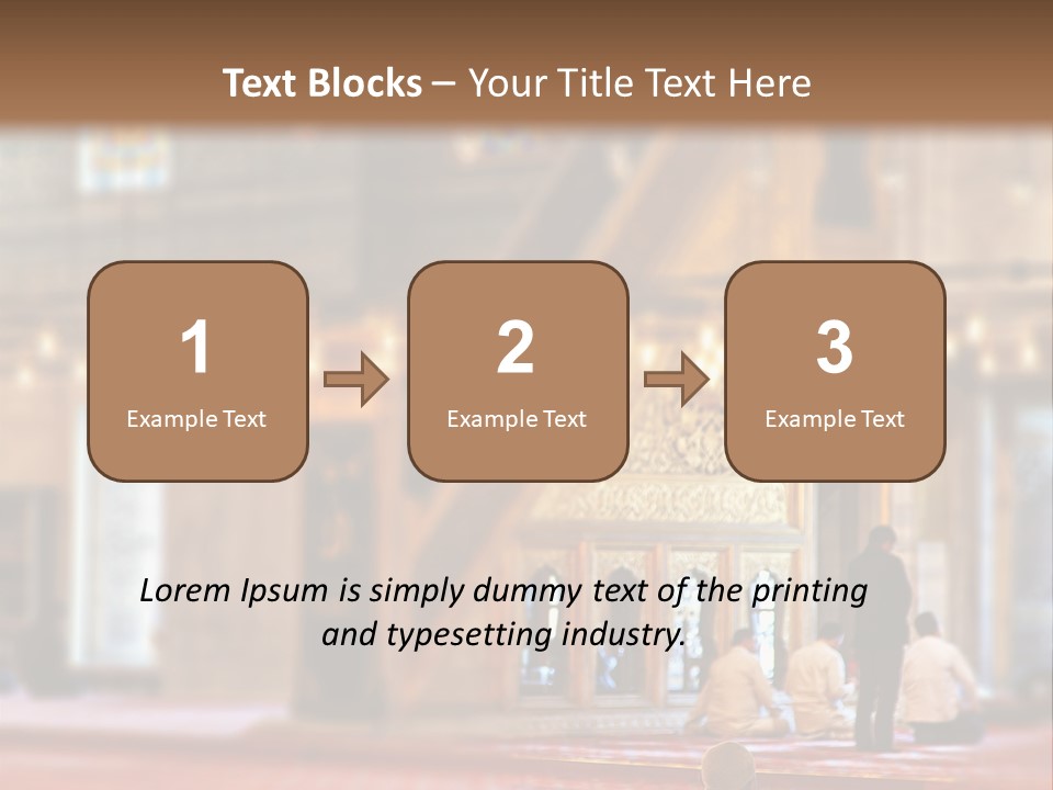 Mecca People Mosque PowerPoint Template