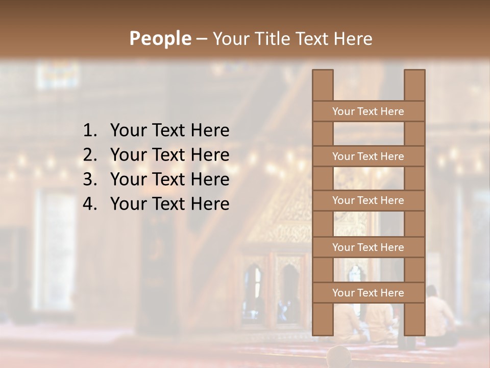 Mecca People Mosque PowerPoint Template