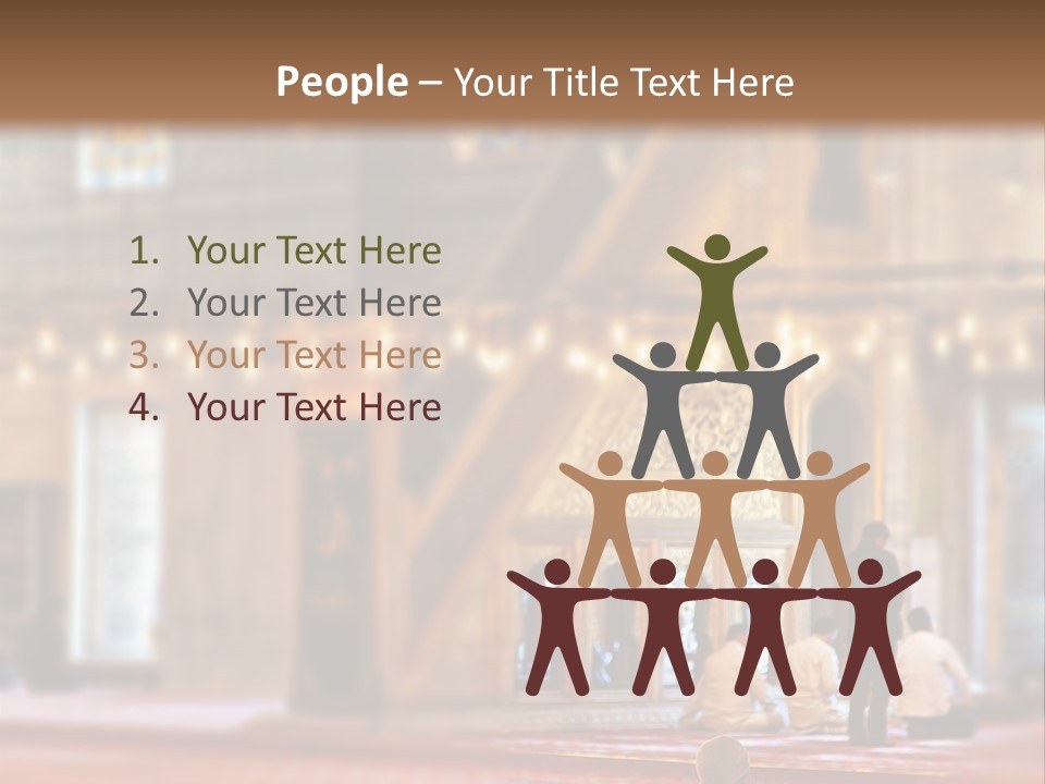 Mecca People Mosque PowerPoint Template