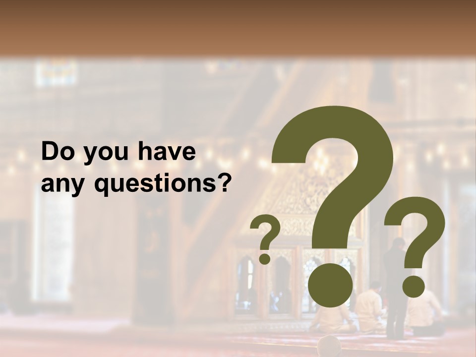 Mecca People Mosque PowerPoint Template