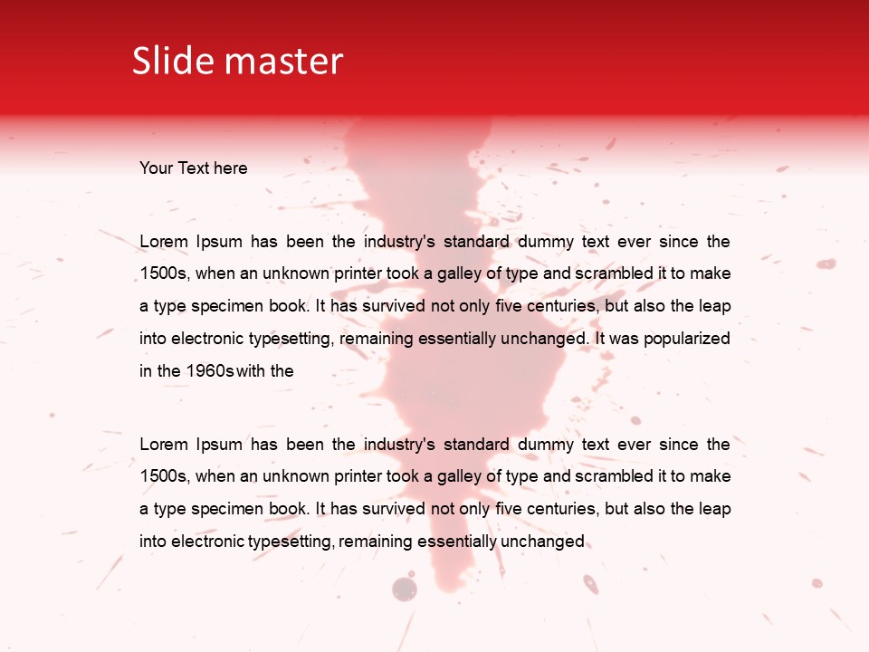 Collection Spray Black PowerPoint Template