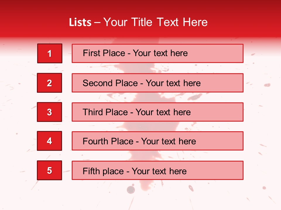 Collection Spray Black PowerPoint Template