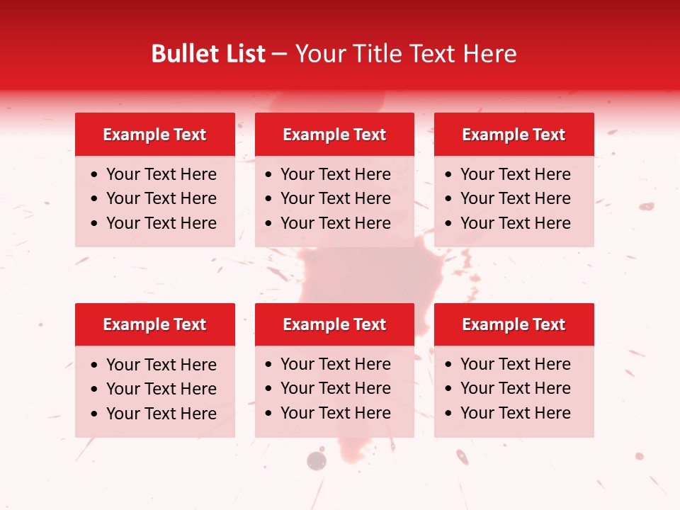 Collection Spray Black PowerPoint Template