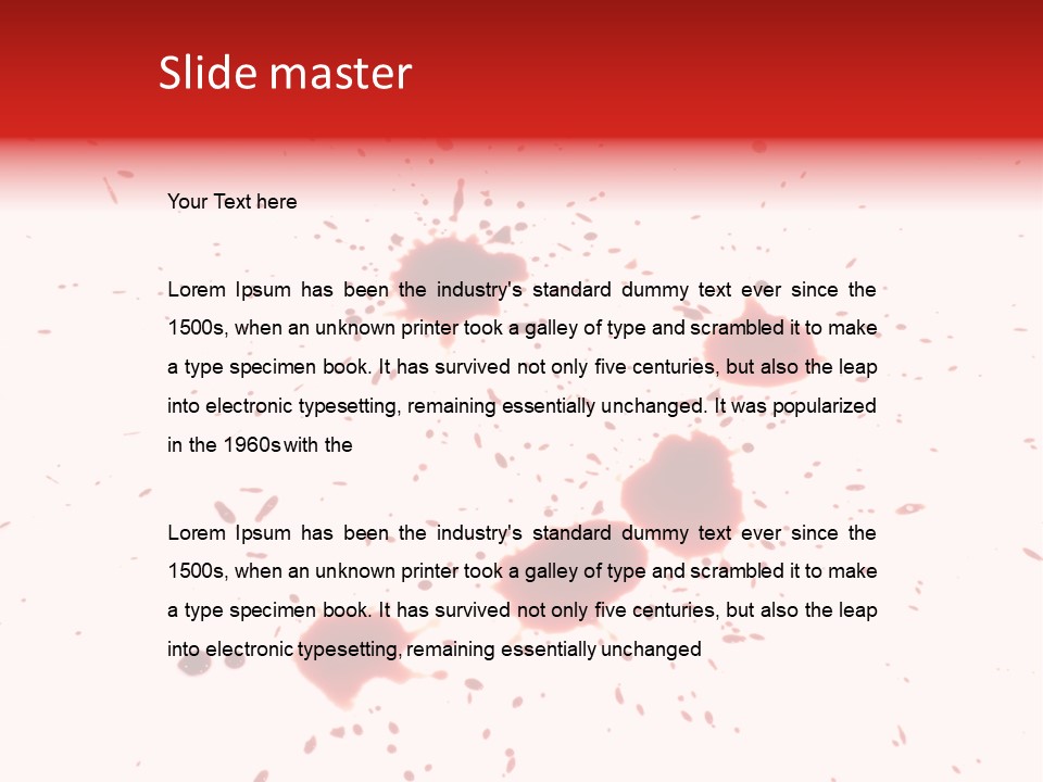 Pattern Horror Brush PowerPoint Template