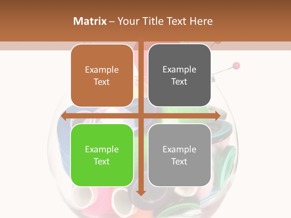 Blue Color Seamstress PowerPoint Template