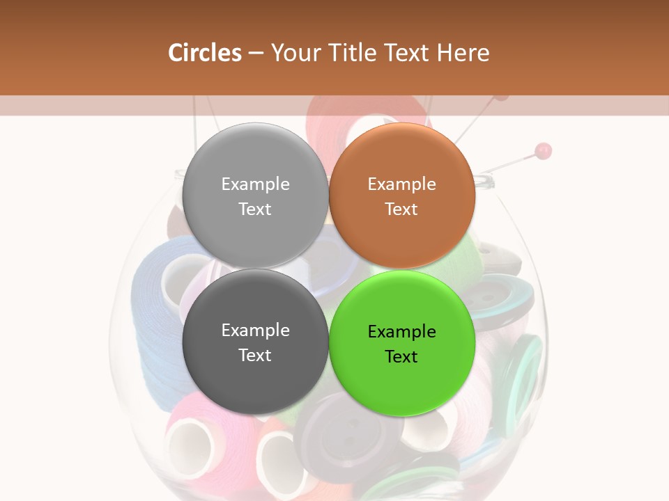 Blue Color Seamstress PowerPoint Template