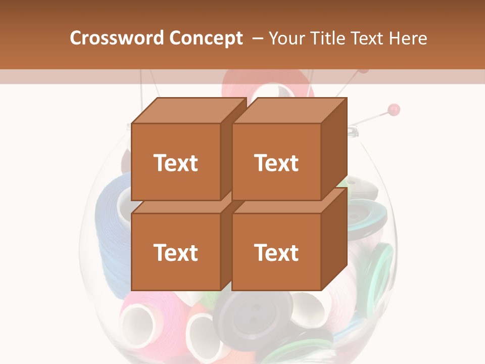 Blue Color Seamstress PowerPoint Template