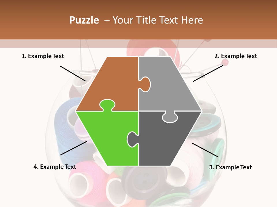 Blue Color Seamstress PowerPoint Template