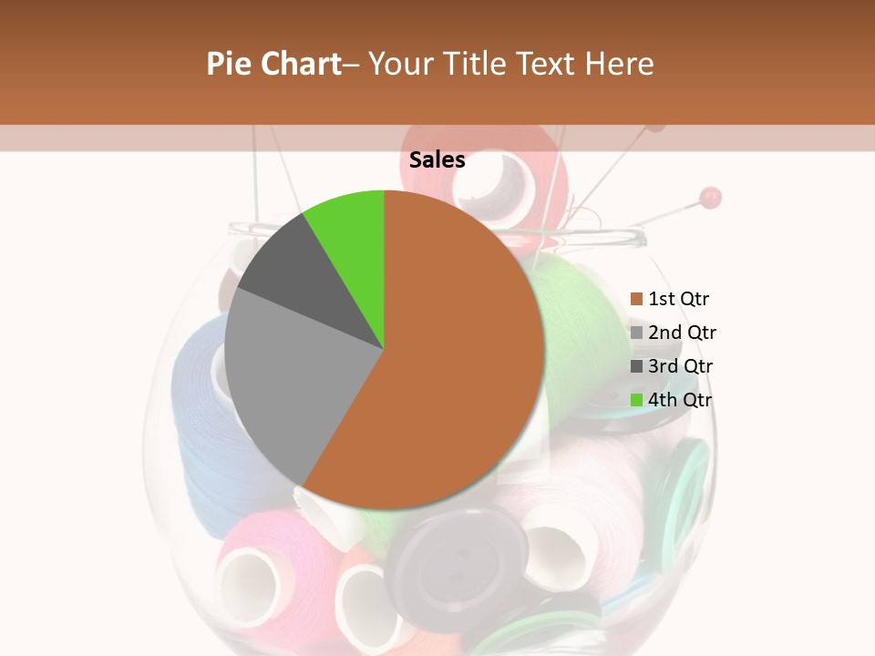 Blue Color Seamstress PowerPoint Template