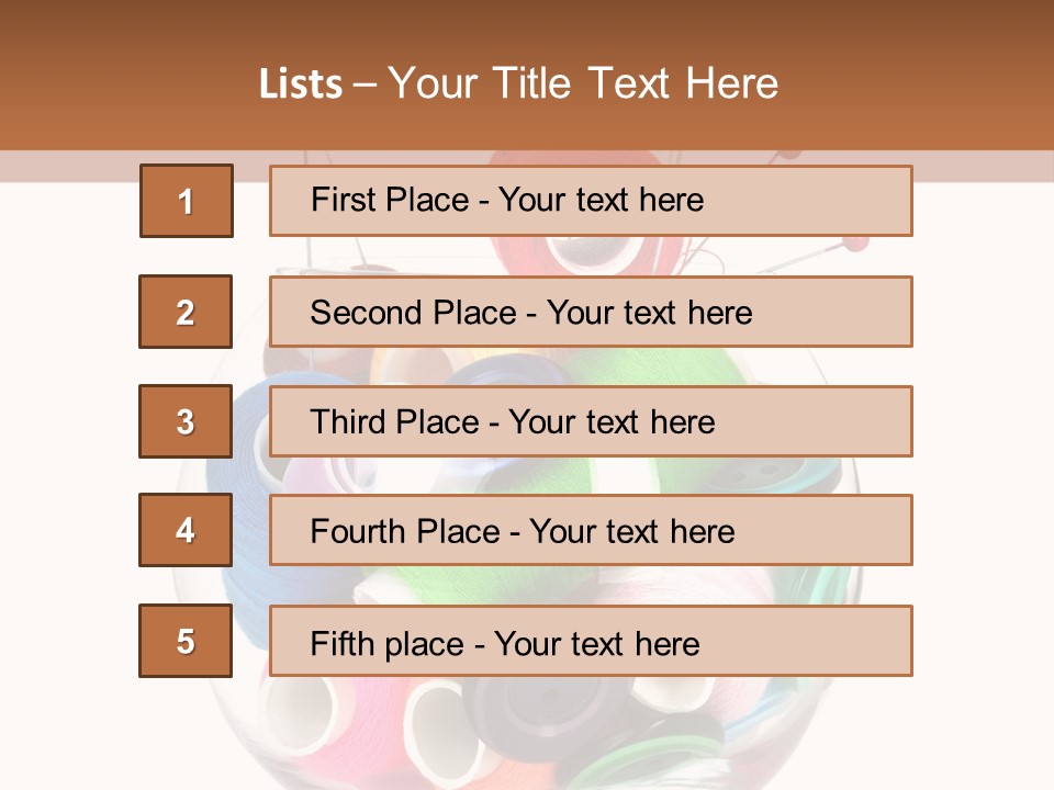 Blue Color Seamstress PowerPoint Template
