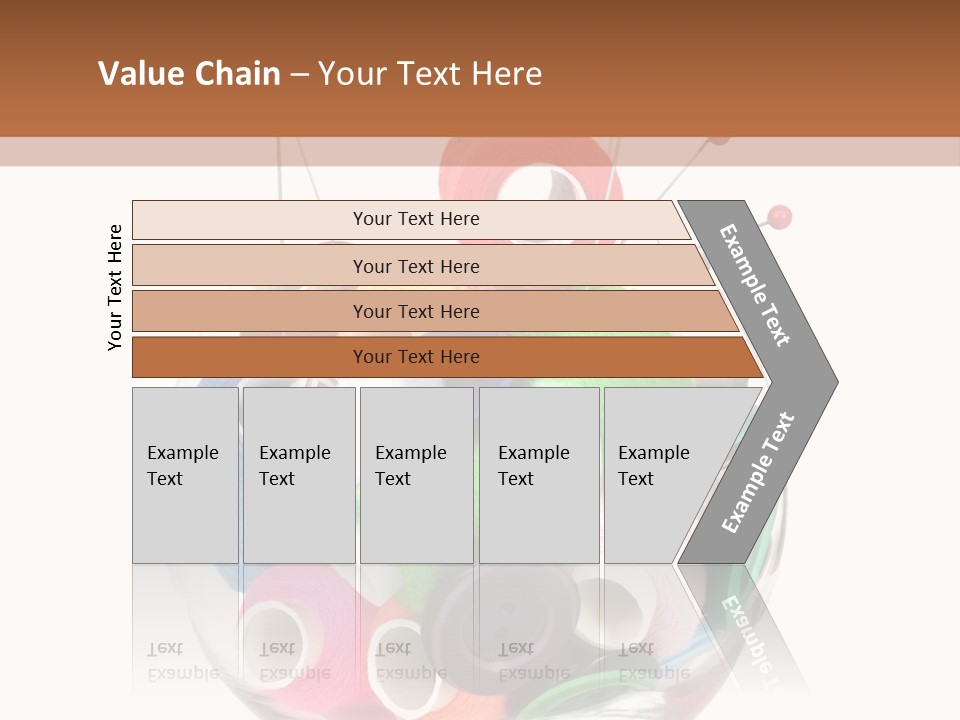 Blue Color Seamstress PowerPoint Template