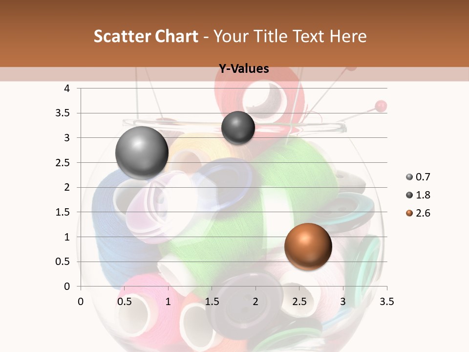 Blue Color Seamstress PowerPoint Template