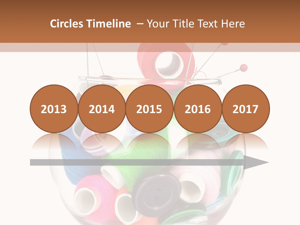 Blue Color Seamstress PowerPoint Template