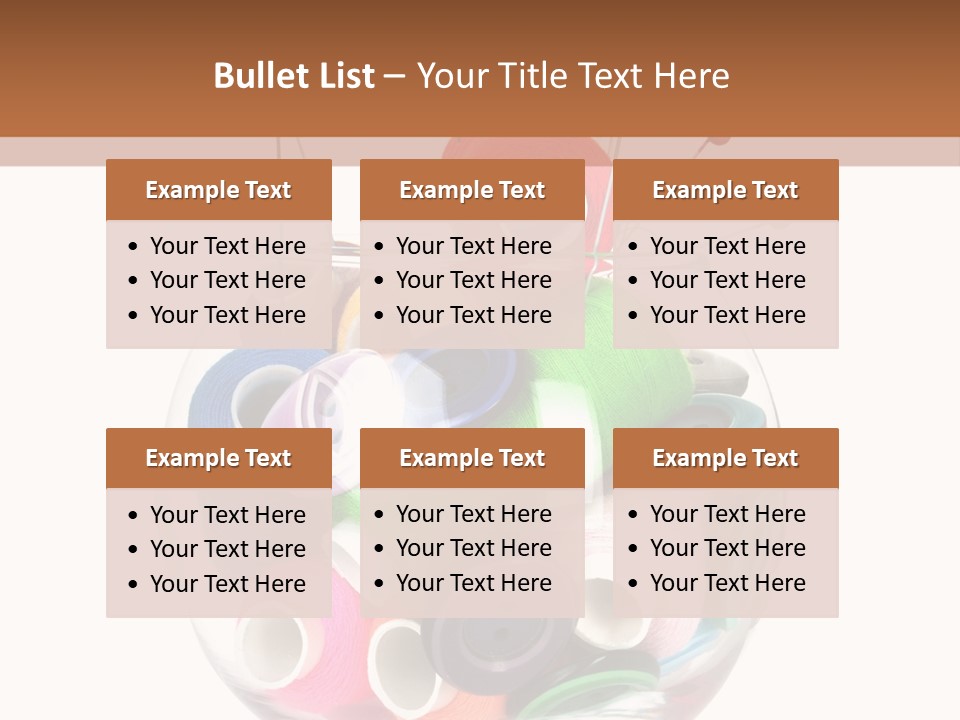 Blue Color Seamstress PowerPoint Template