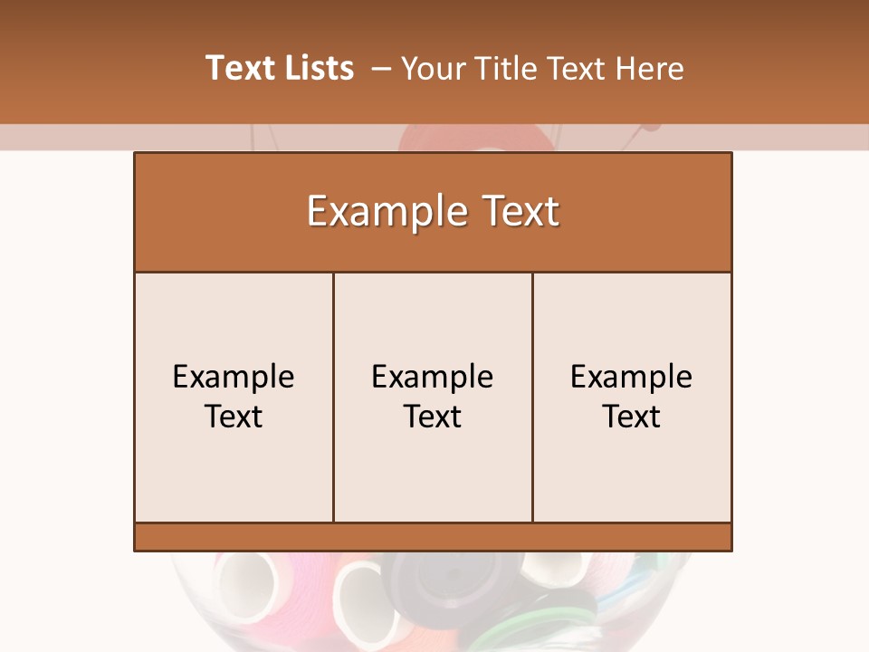 Blue Color Seamstress PowerPoint Template