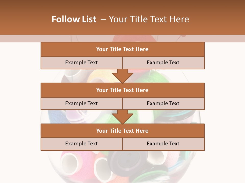 Blue Color Seamstress PowerPoint Template