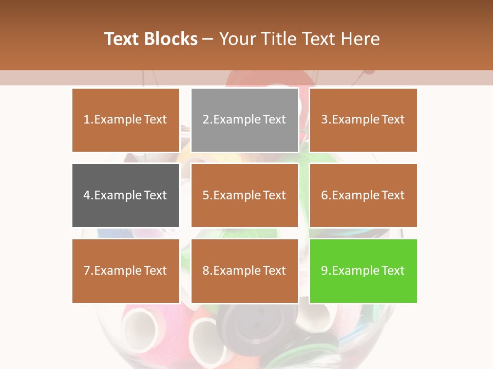 Blue Color Seamstress PowerPoint Template