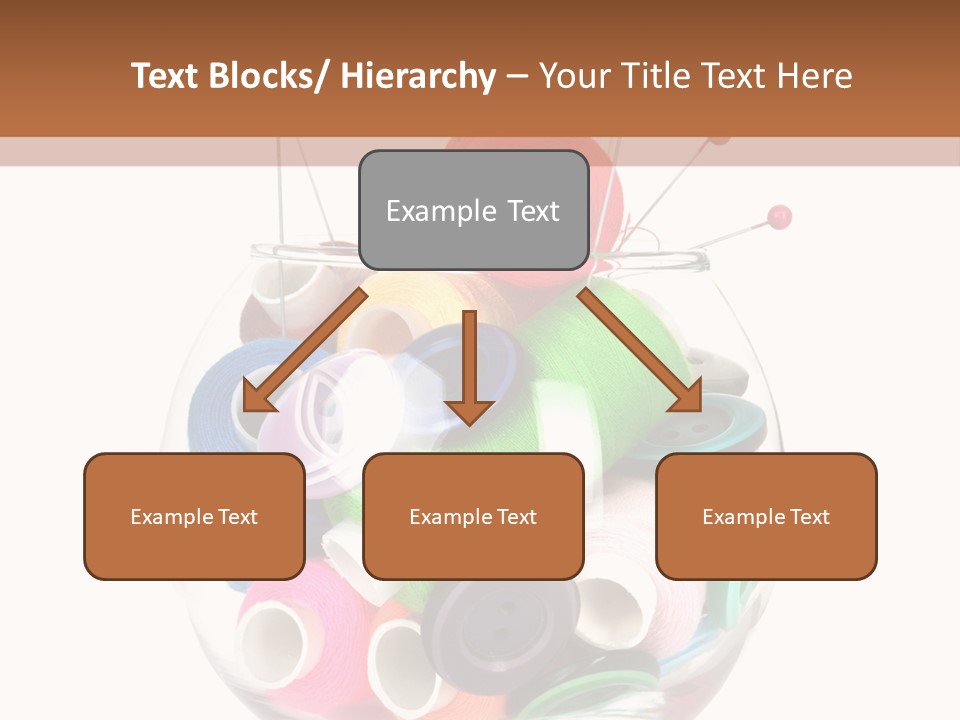 Blue Color Seamstress PowerPoint Template