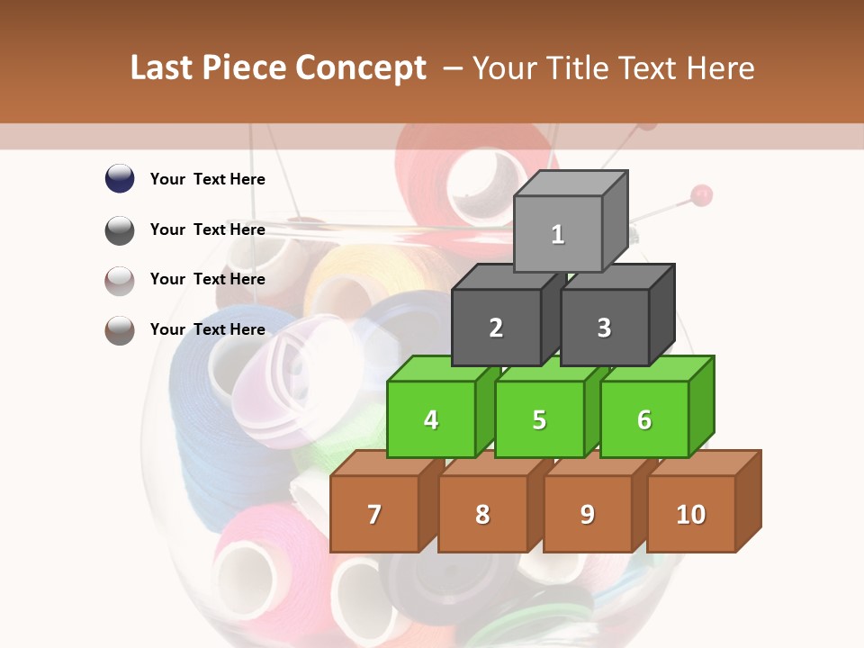 Blue Color Seamstress PowerPoint Template