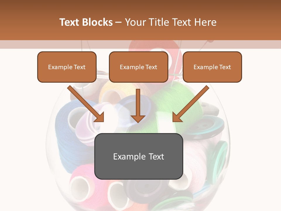 Blue Color Seamstress PowerPoint Template