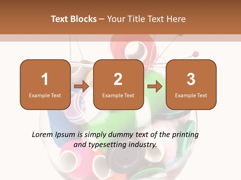 Blue Color Seamstress PowerPoint Template