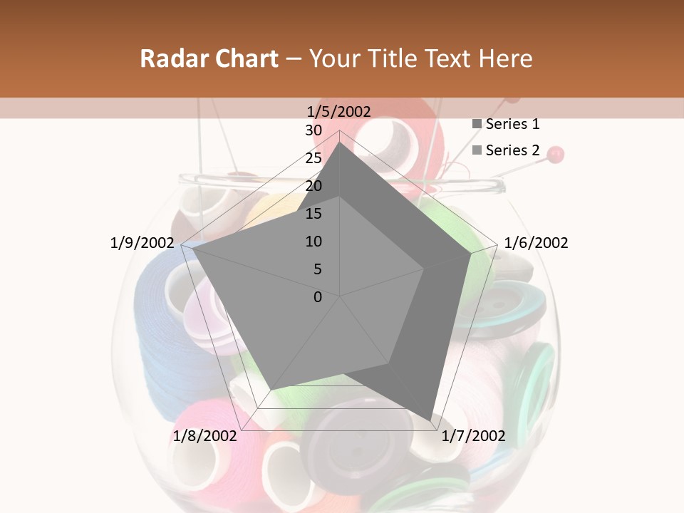 Blue Color Seamstress PowerPoint Template